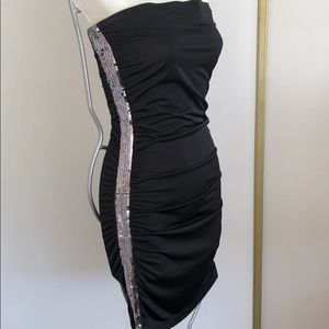 Symphony strapless stretchy dress size sequins